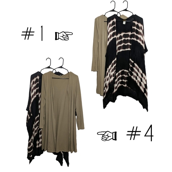 Bundle of four open front cardigans plus size 2X - Picture 13 of 13